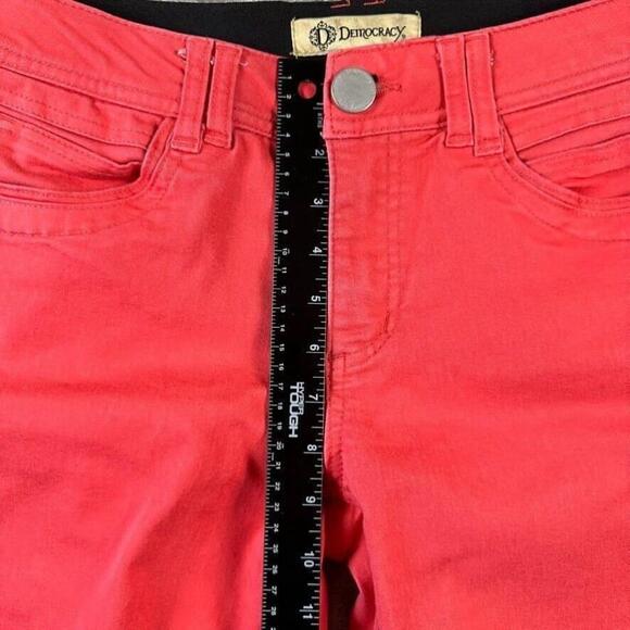 Democracy Jeans Womens 8 Pink Skinny Mid Rise Stretch Ab Technology Pants - Picture 3 of 10